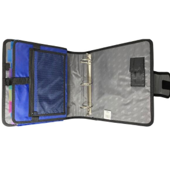 Case It S-816 Royal Blue 2" 3-Ring Flap Closure Binder Organizer - Picture 2 of 4